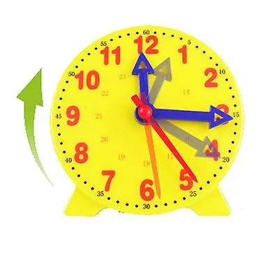 10.*10*1.2cm 10cm three-needle clocks for students to use three-needle linkage clock face model mathematics teaching AZ13804