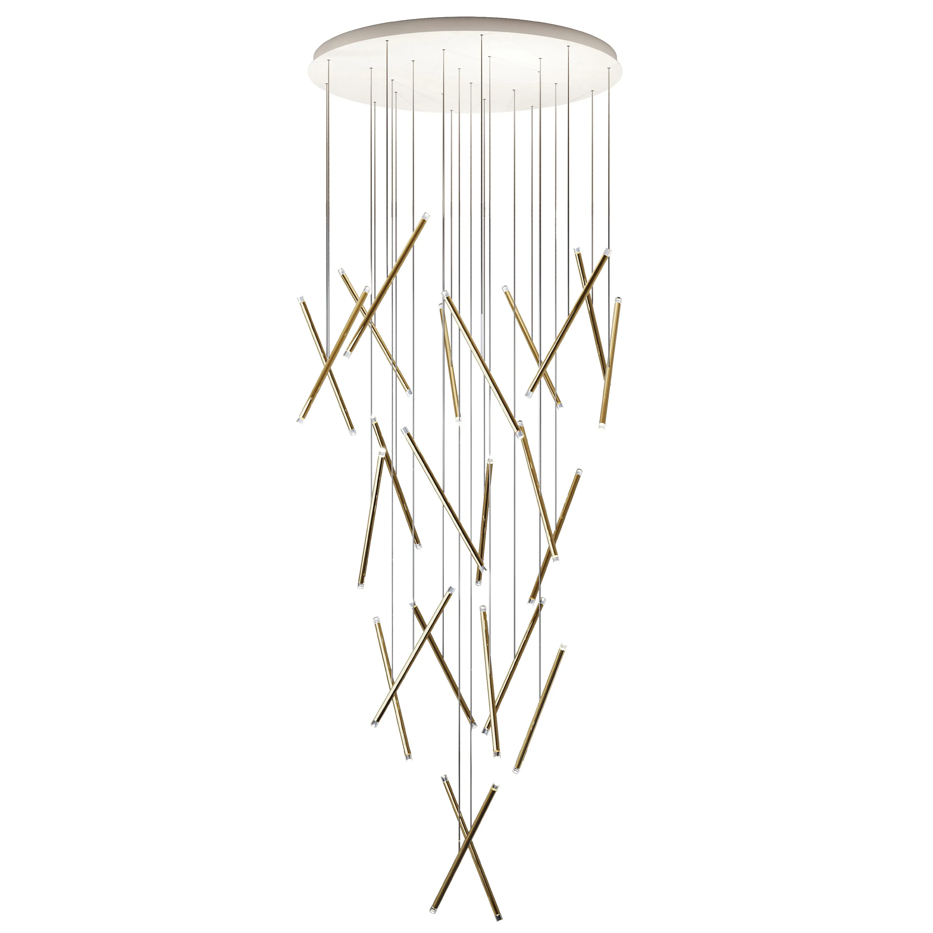 A-Tube Nano Duo Multi-Light Round Chandelier