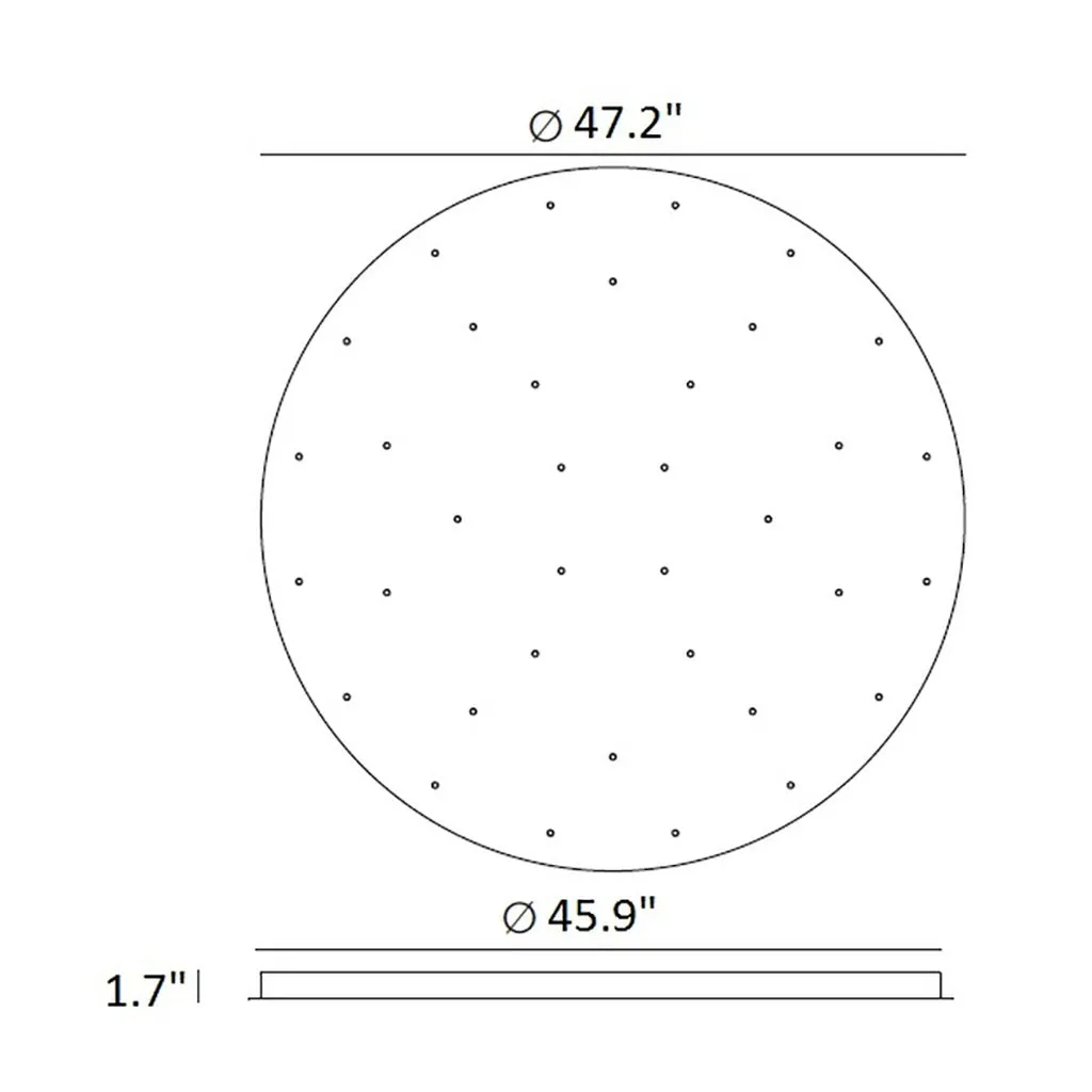 A-Tube Nano Duo Multi-Light Round Chandelier