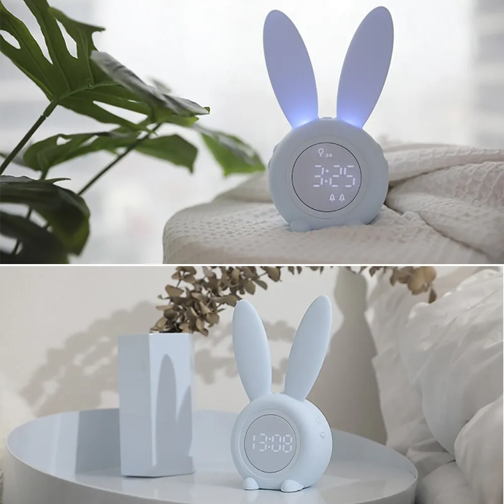 Adorable Digital Bunny Alarm Clock