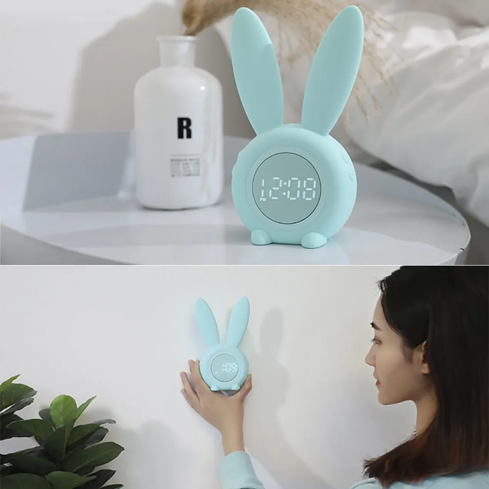 Adorable Digital Bunny Alarm Clock