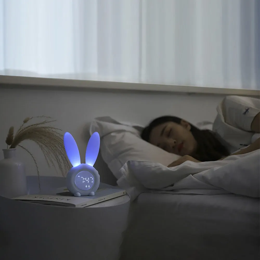 Adorable Digital Bunny Alarm Clock