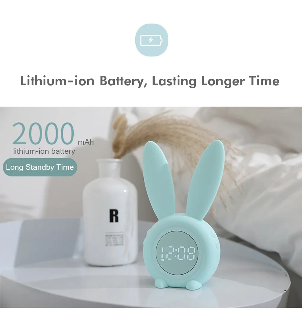 Adorable Digital Bunny Alarm Clock