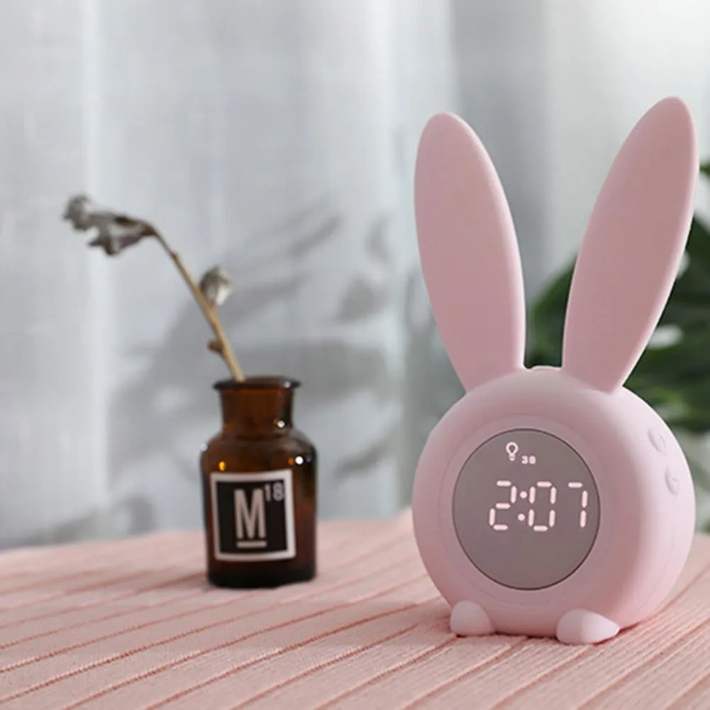 Adorable Digital Bunny Alarm Clock