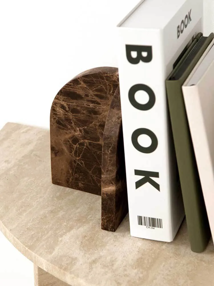 Amalfi Bookends Dark Emperador Marble