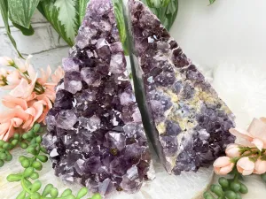 Amethyst Bookends