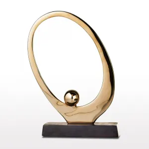 Arms Sculpture Lg Gold