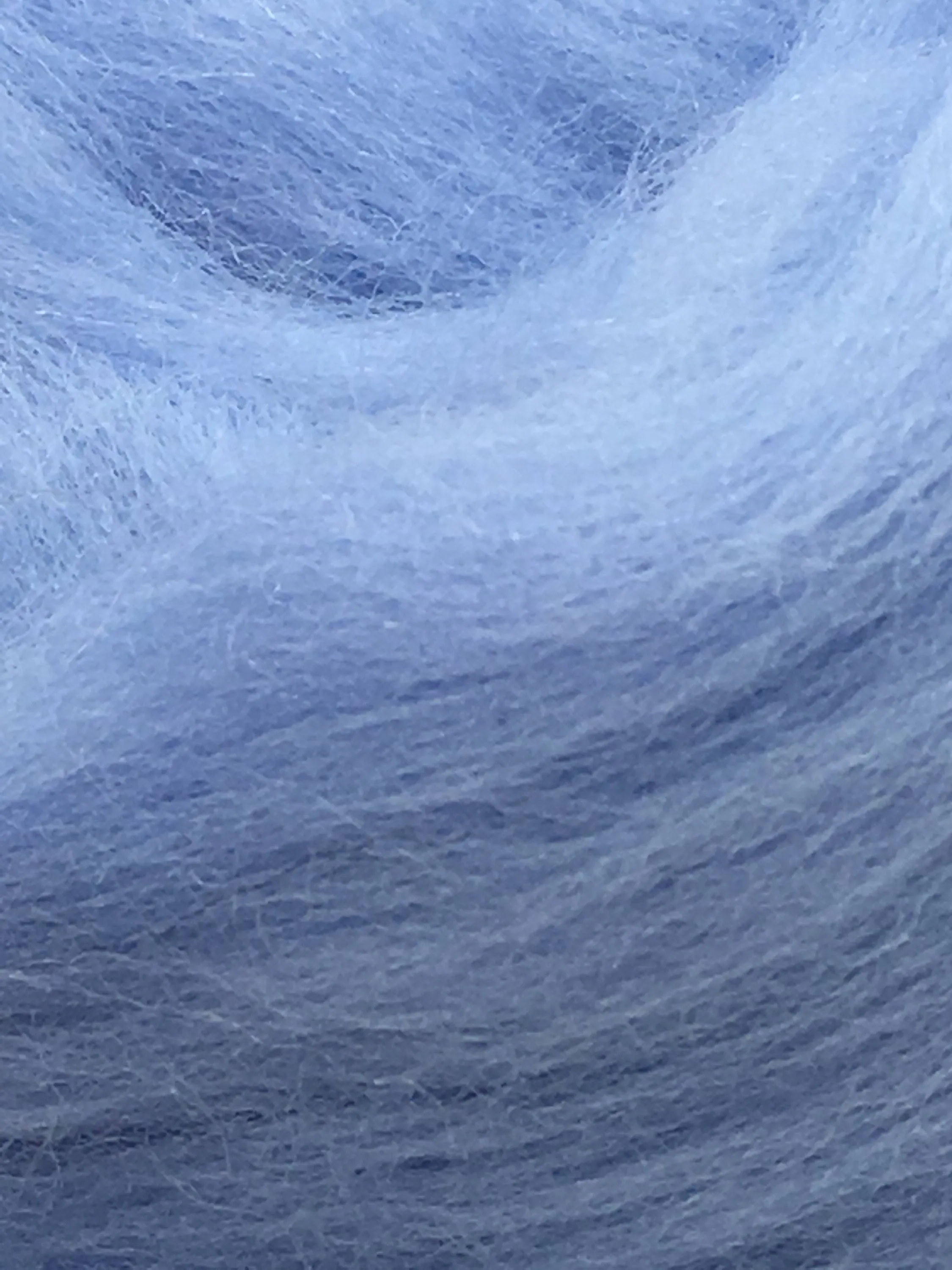 Baby Blue Merino Wool Top Roving