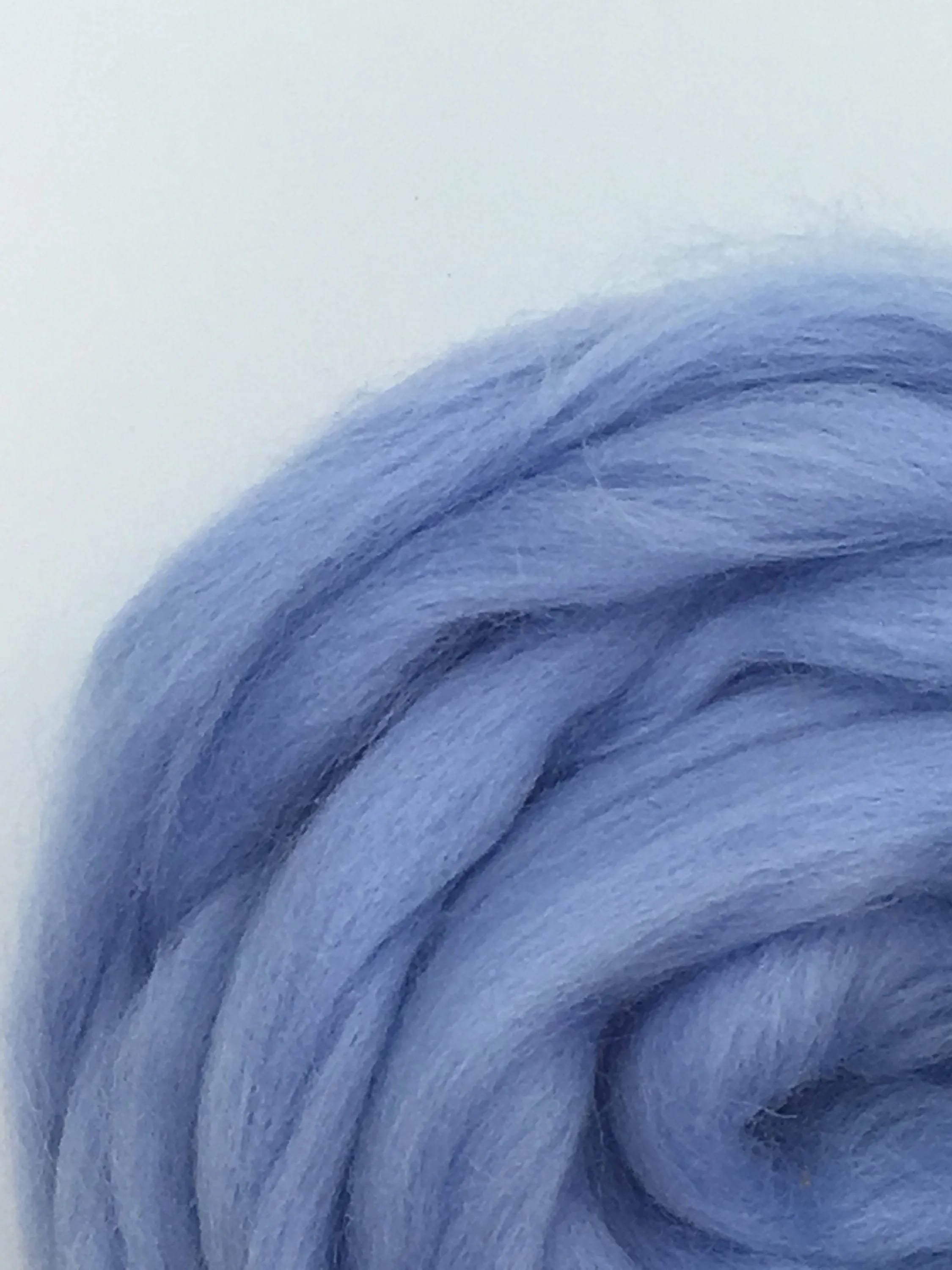 Baby Blue Merino Wool Top Roving