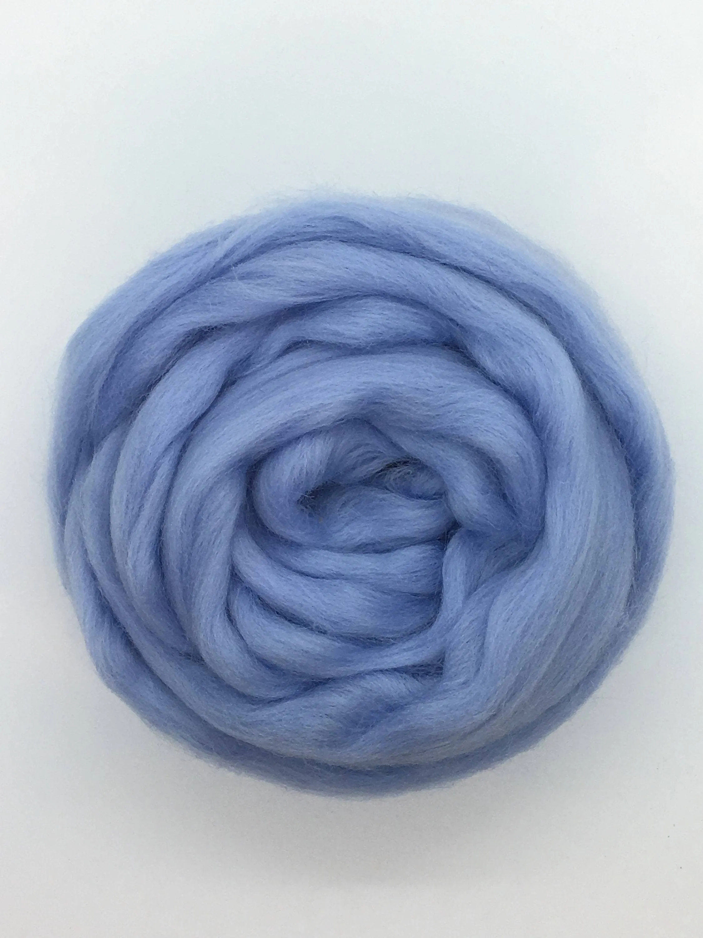 Baby Blue Merino Wool Top Roving