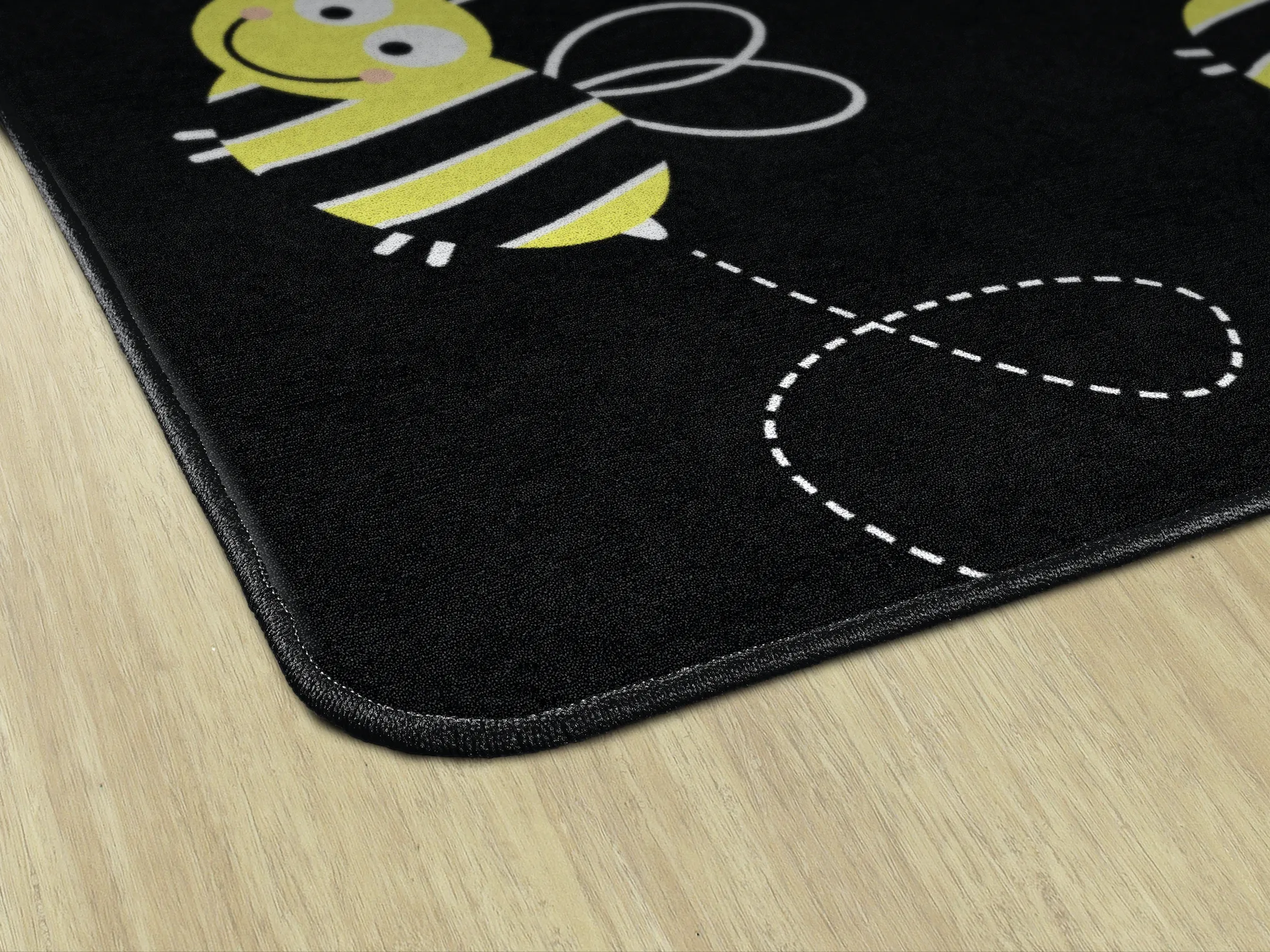 Bees on Black | Classroom Rug | Schoolgirl Style