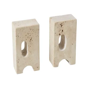 Bookend - Travertine