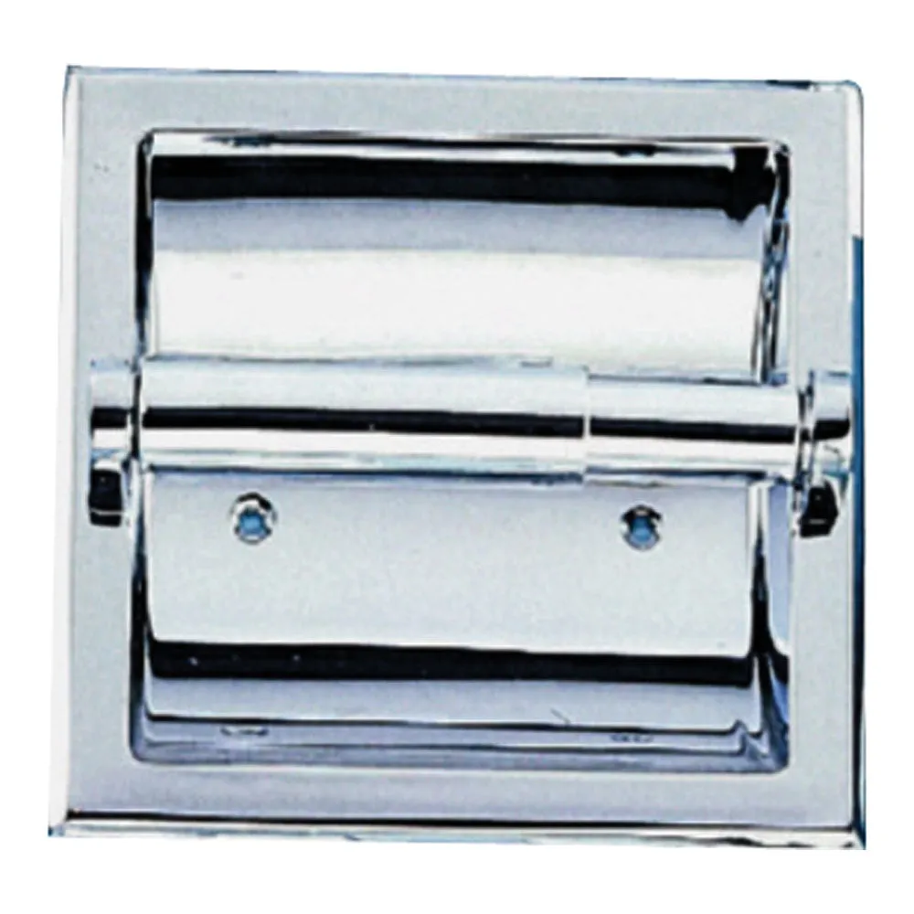 Boston Harbor PBC107-3L Recessed Paper Holder, Plastic/Zinc, Chrome, Recessed Mounting