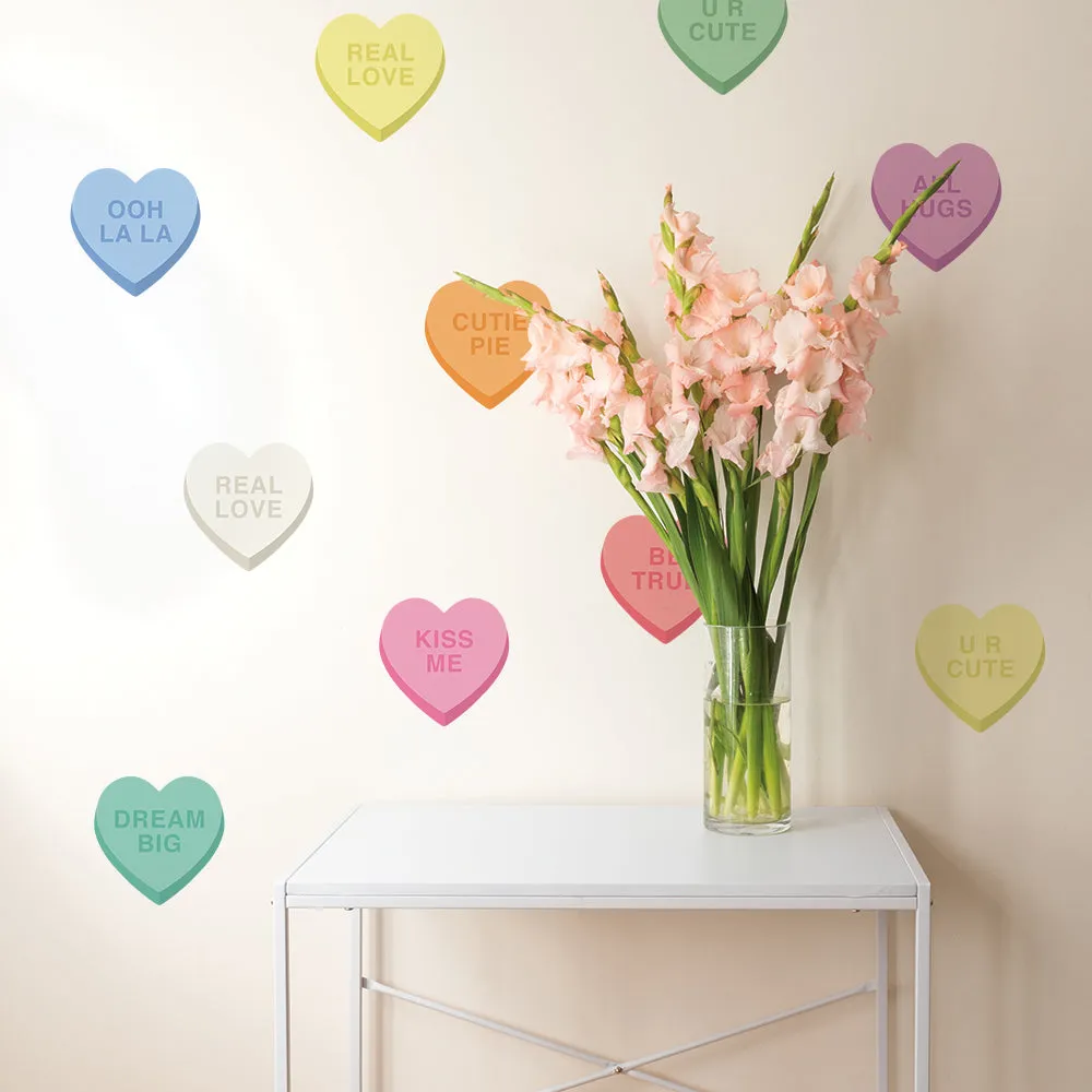 Candy Heart Removable Wall Decals