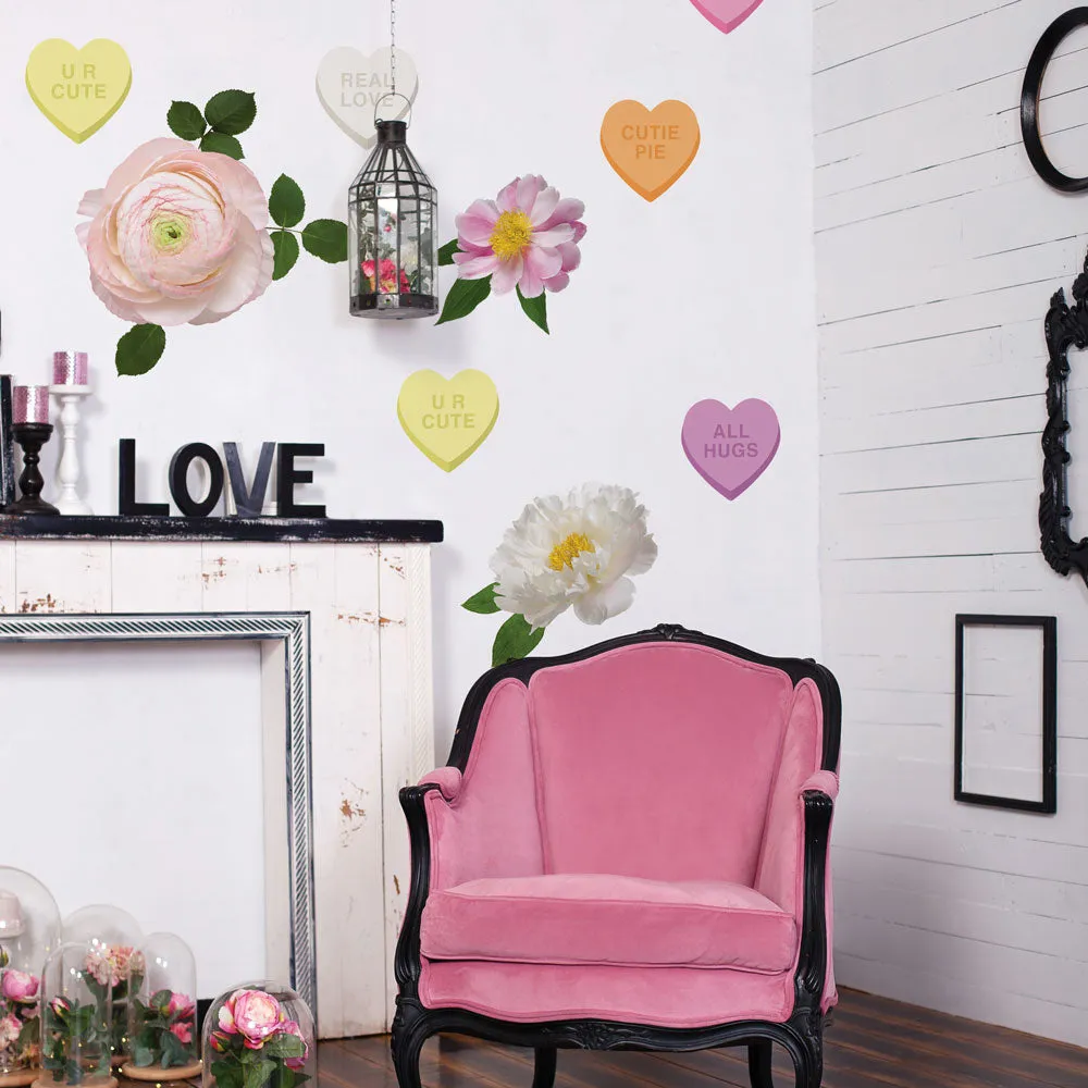 Candy Heart Removable Wall Decals