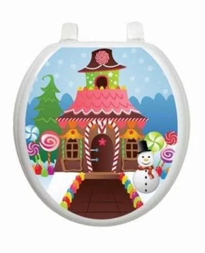 Christmas Candy House Toilet Tattoos