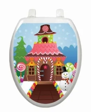 Christmas Candy House Toilet Tattoos