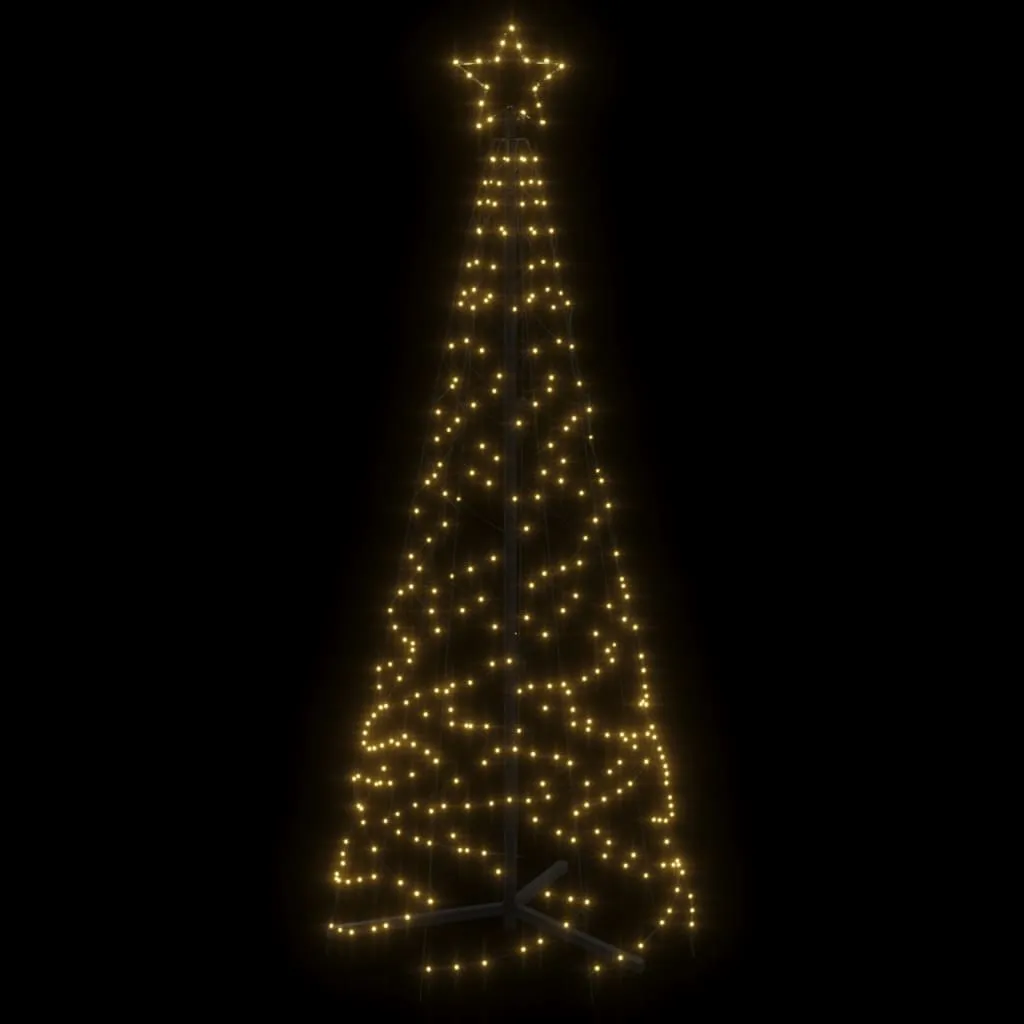 Christmas Cone Tree Warm White 200 LEDs 70x180 cm