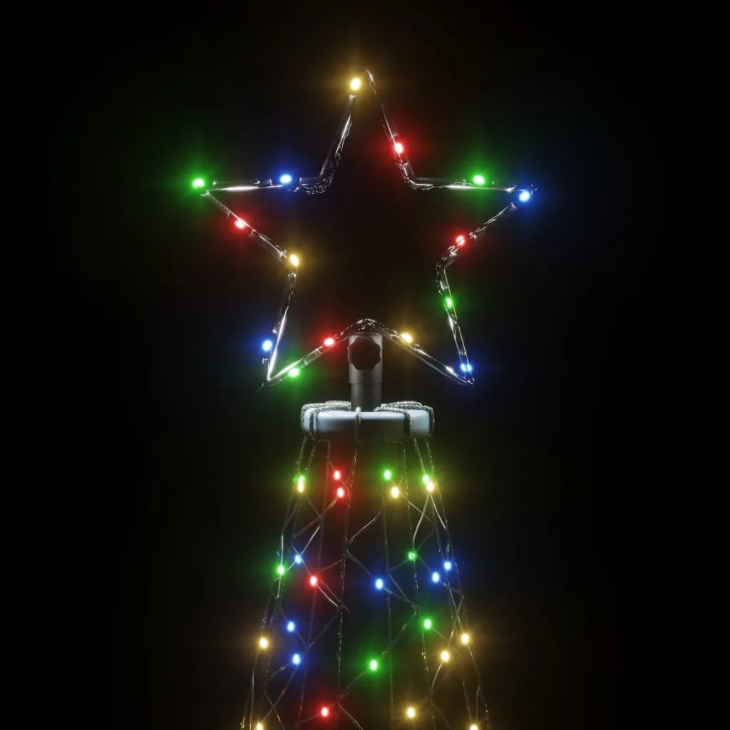 Christmas Tree with Spike Colourful 200 LEDs 180 cm