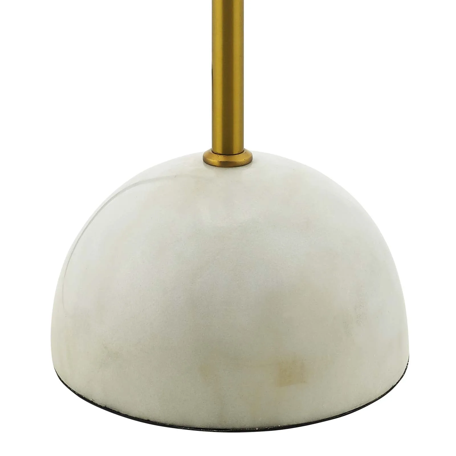 Convey Bronze and White Marble Floor Lamp