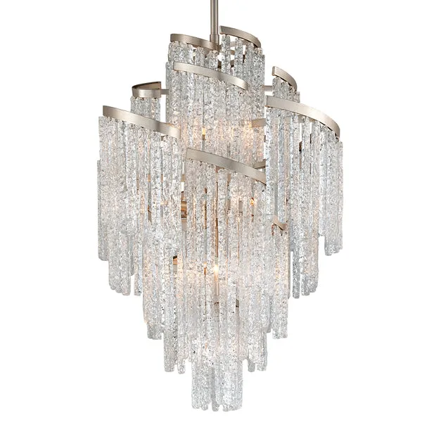 Corbett Lighting Mont Blanc Hand-Crafted Iron 13lt  Ceiling -Chandelier