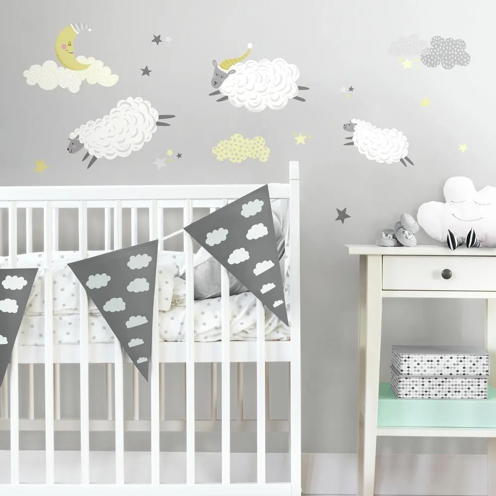 Counting Sheep Peel and Stick Wall Decals