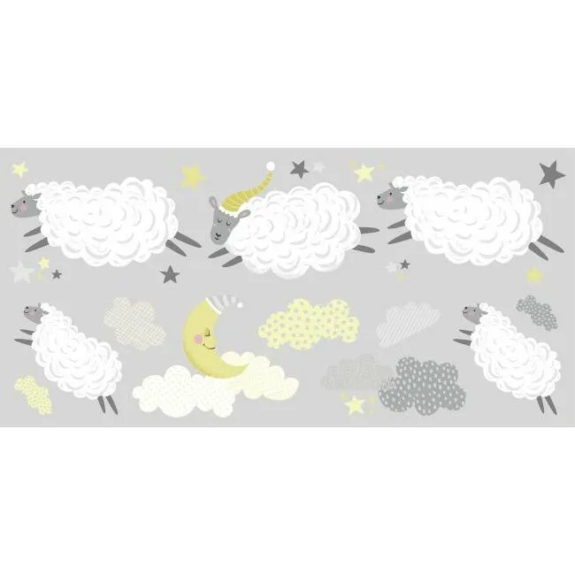 Counting Sheep Peel and Stick Wall Decals