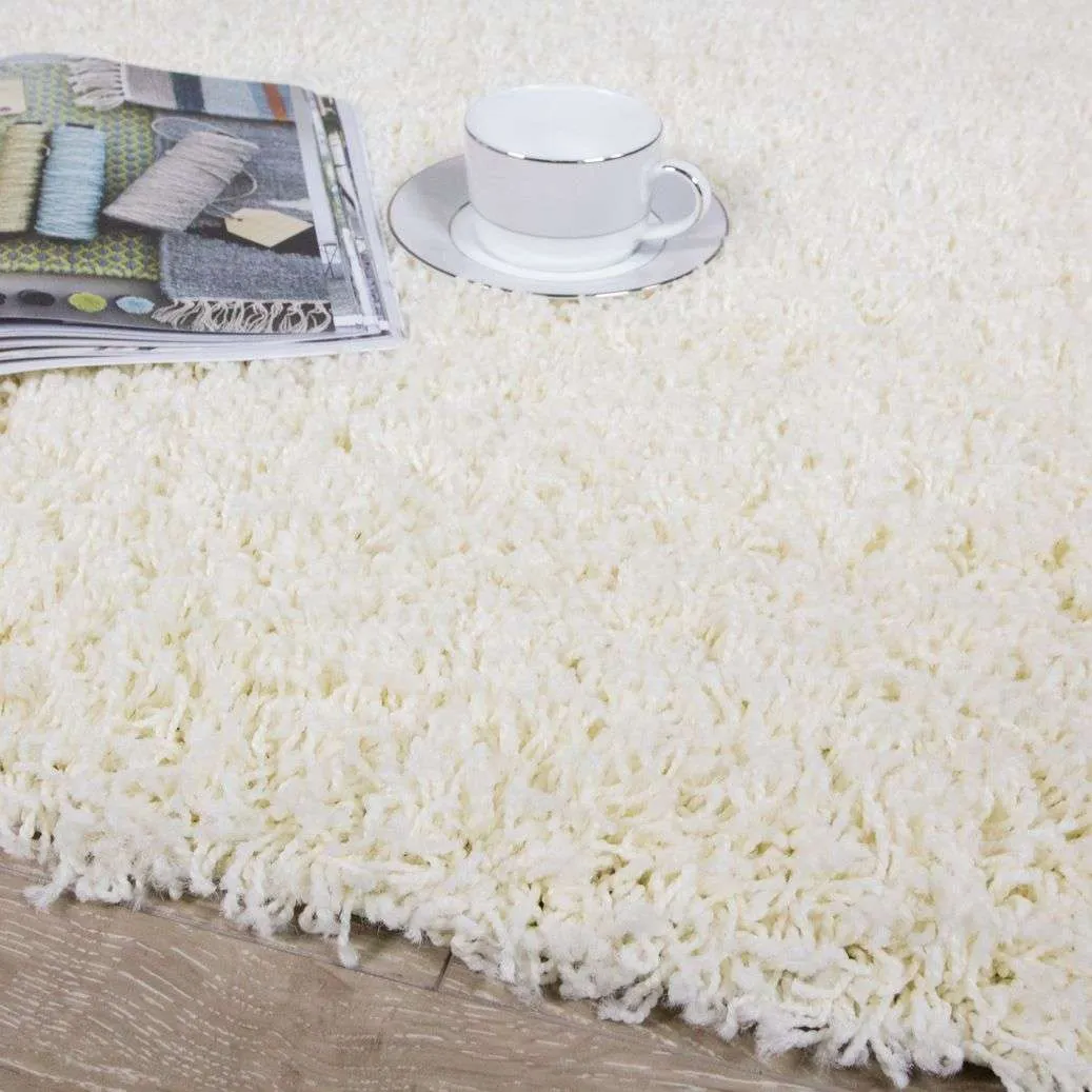 Cream Shaggy Rug