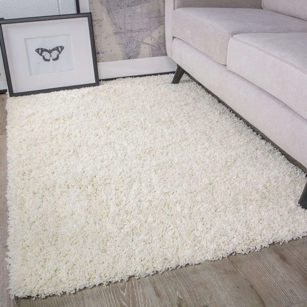 Cream Shaggy Rug