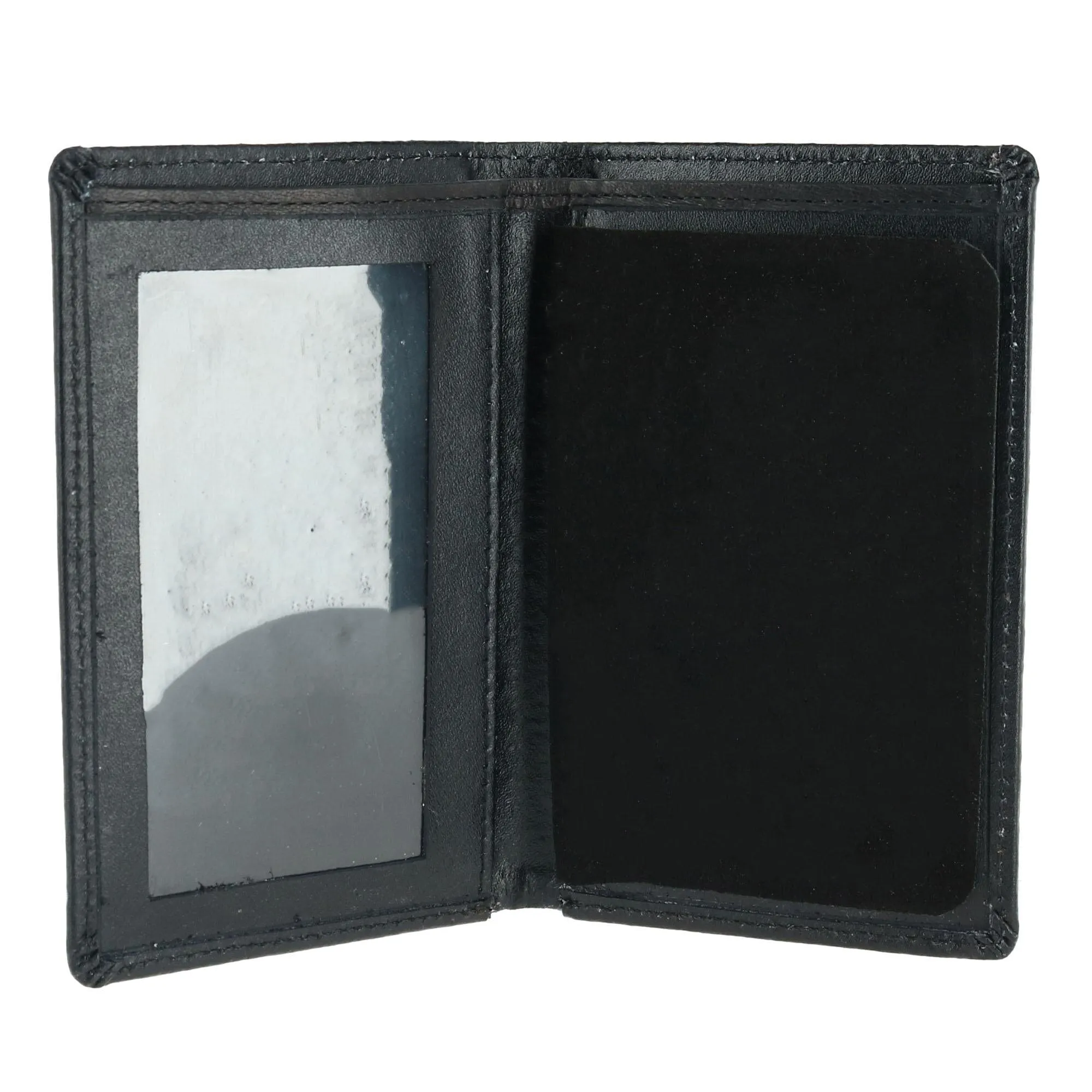 CTM® Leather Bifold Badge Holder Wallet