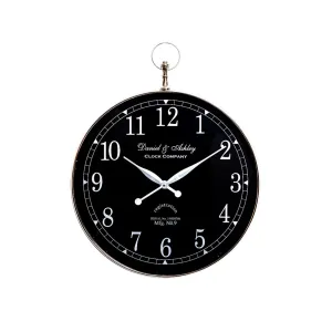 Daniel & Ashley Wall Clock 40cm Black