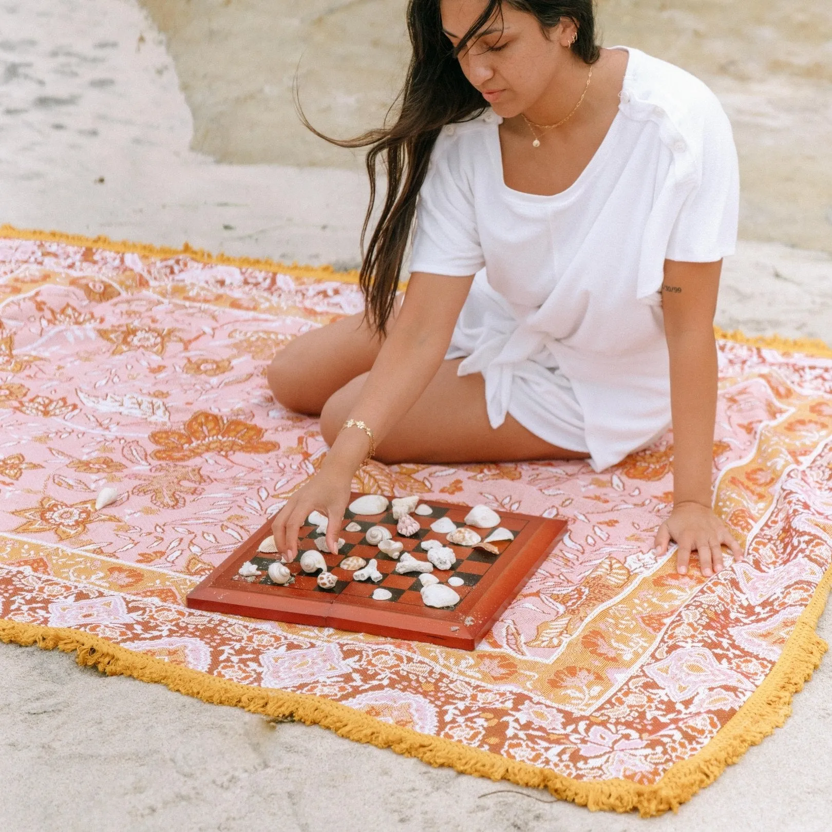 Del Sol Woven Picnic Rug XL