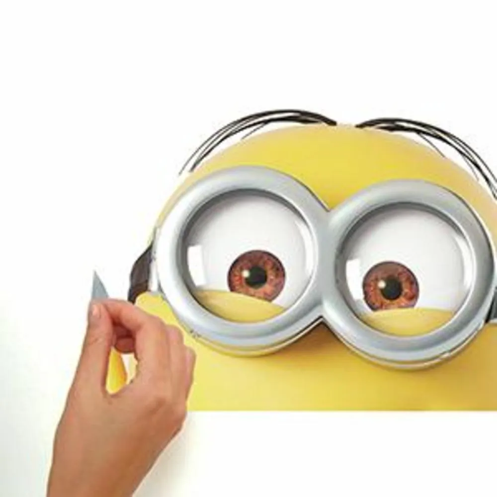 Despicable Me 3 Peeking Minions Peel and Stick Giant Wall Decals