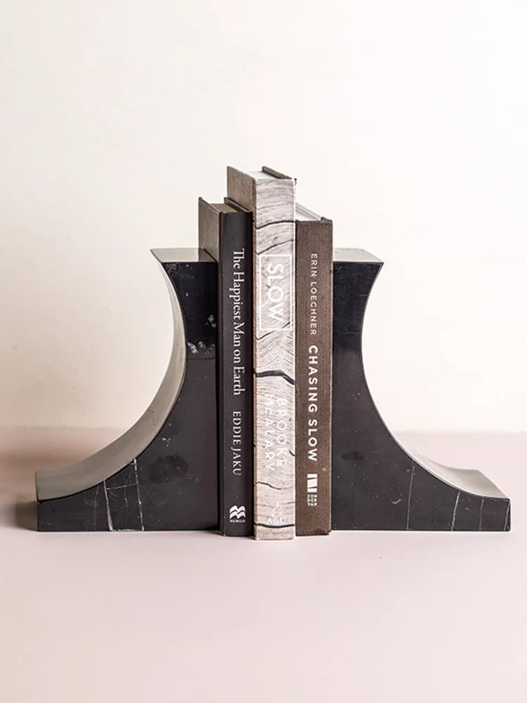 Diani Bookends Black Marble