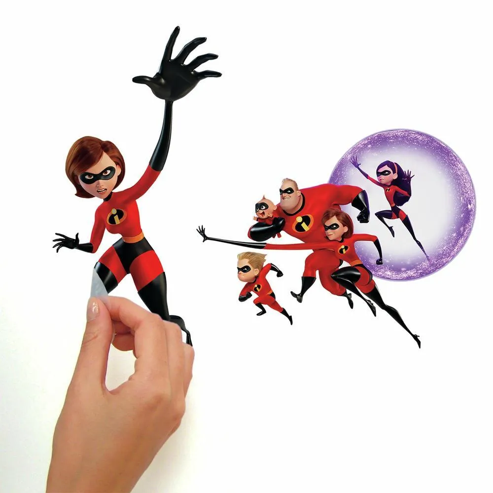 Disney Pixar Incredibles 2 Peel and Stick Wall Decals