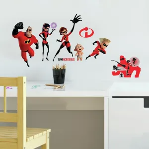 Disney Pixar Incredibles 2 Peel and Stick Wall Decals