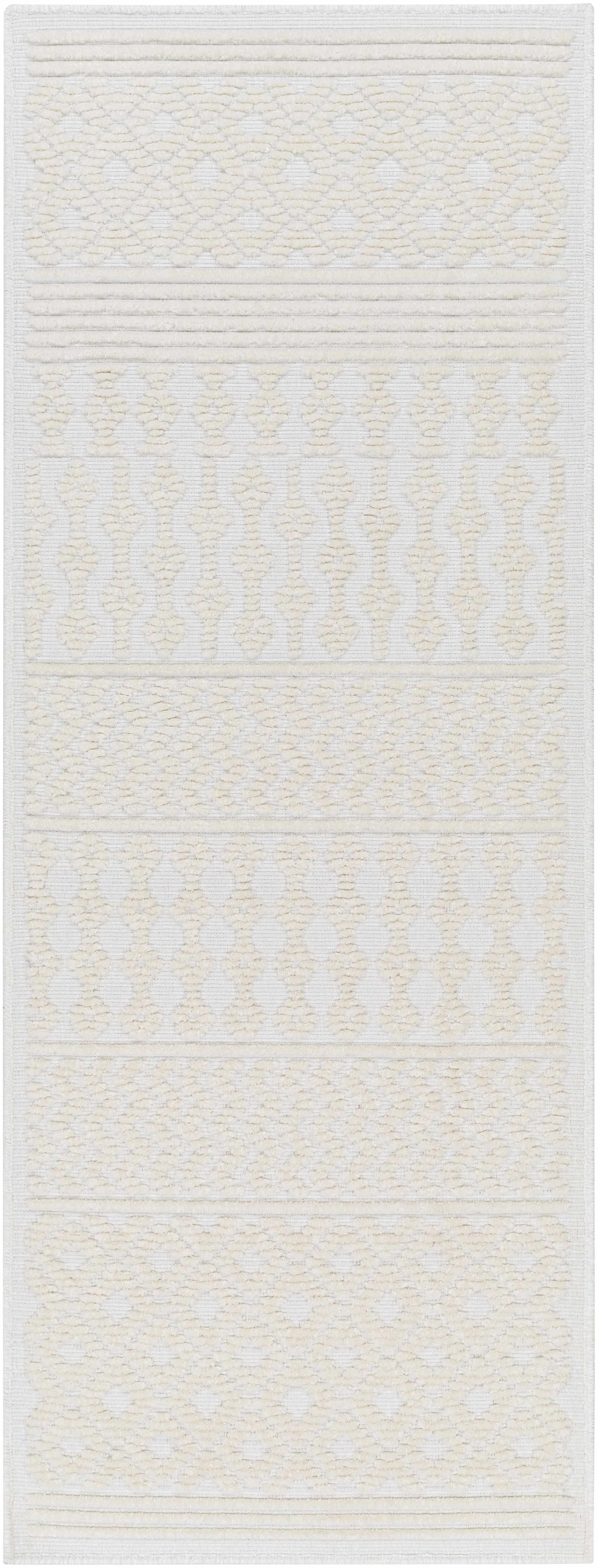 Drago White Washable Area Rug