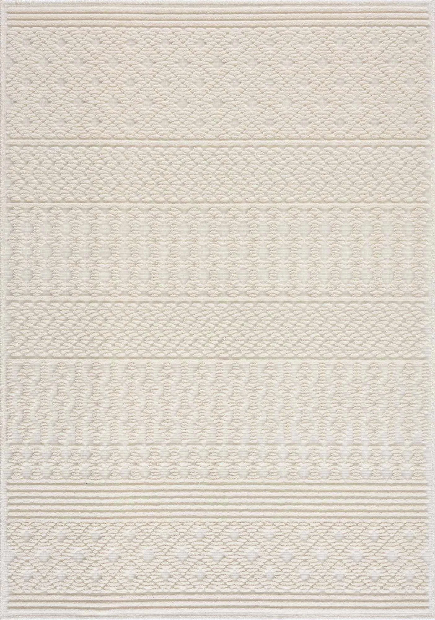 Drago White Washable Area Rug