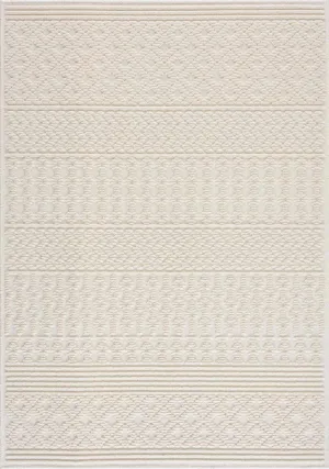 Drago White Washable Area Rug