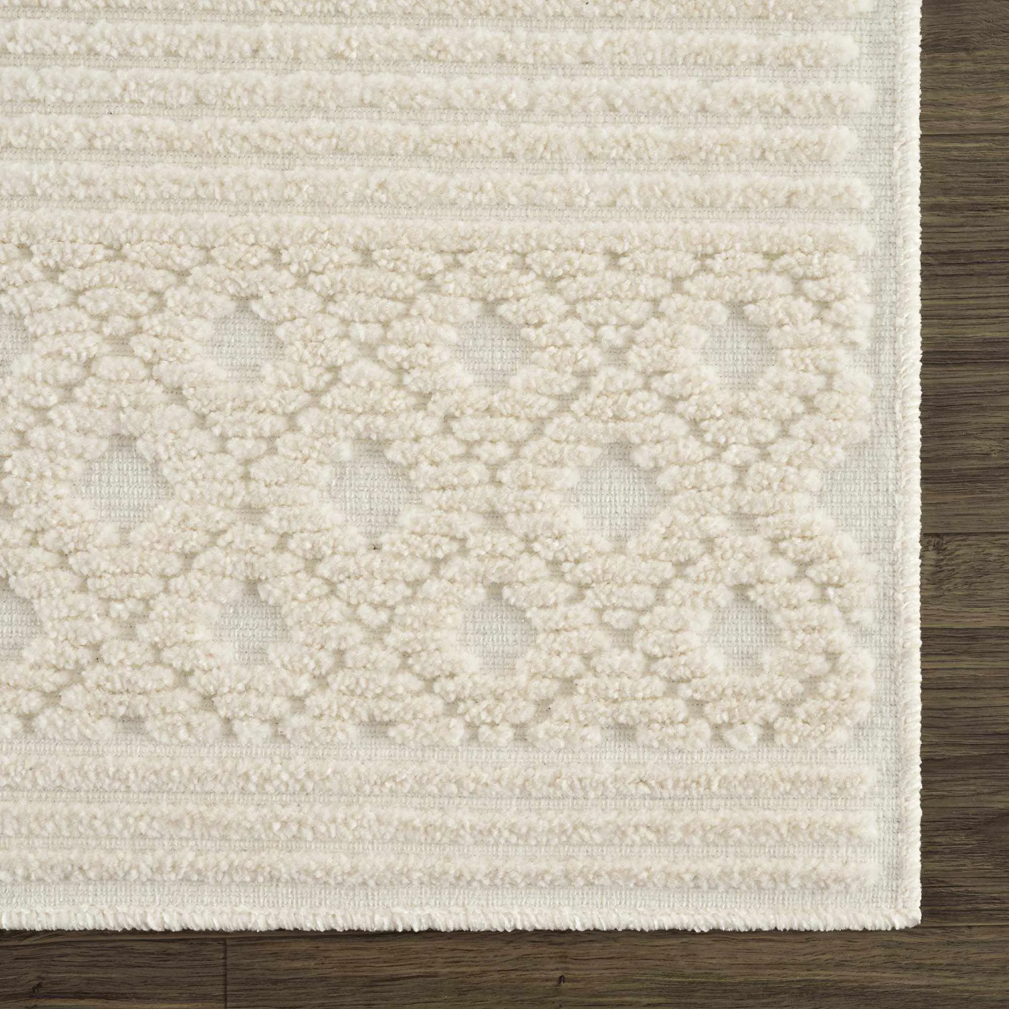 Drago White Washable Area Rug