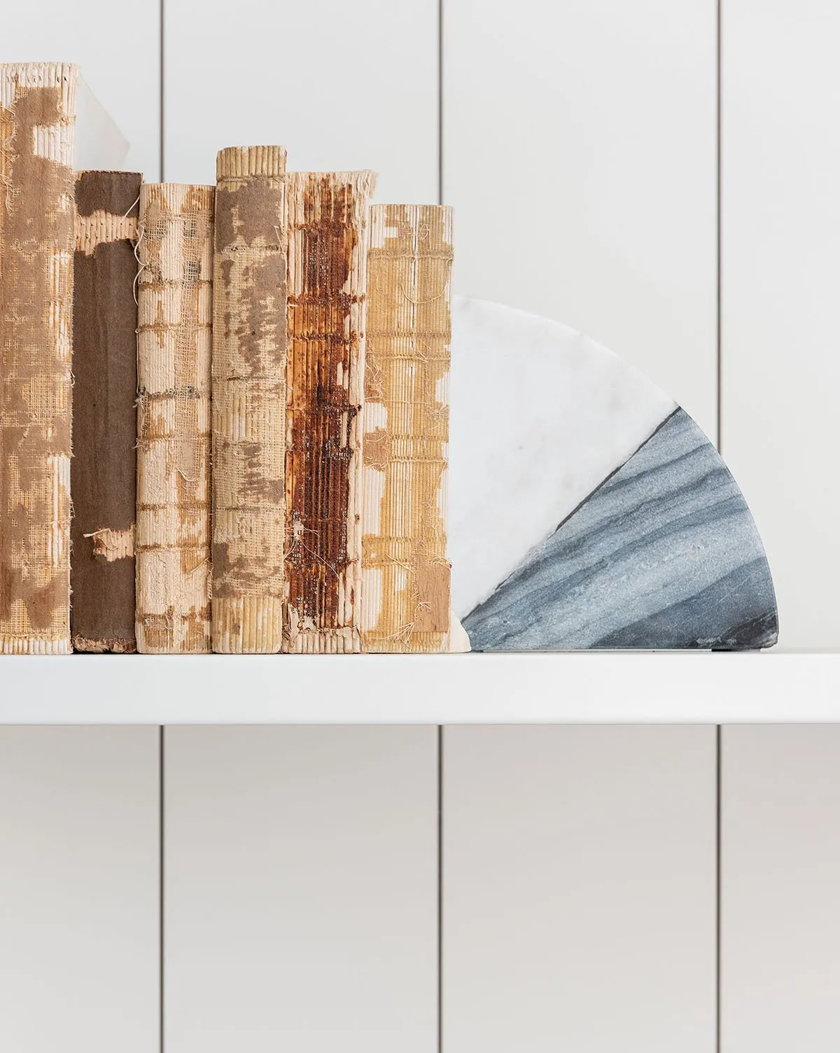 Duotone Marble Bookends (Set of 2)