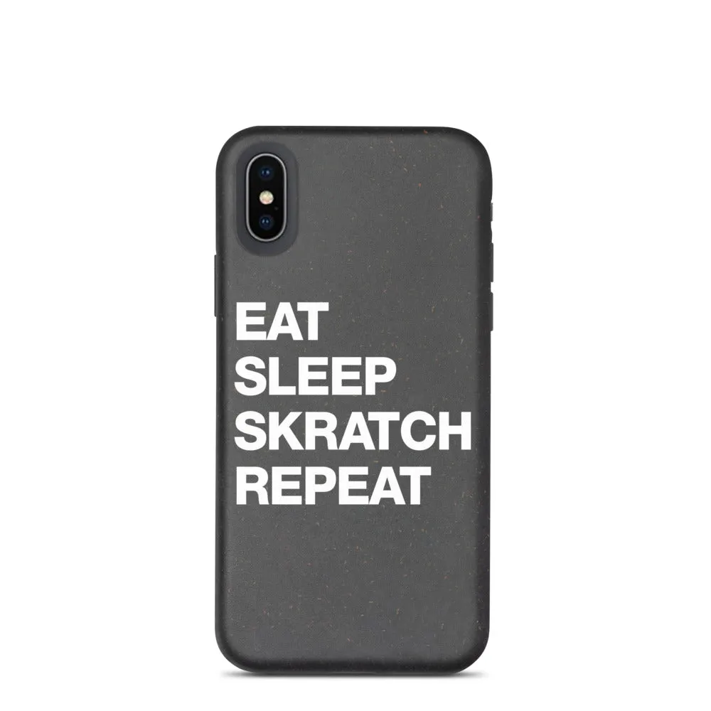 Eat Sleep Skratch Repeat iphone case