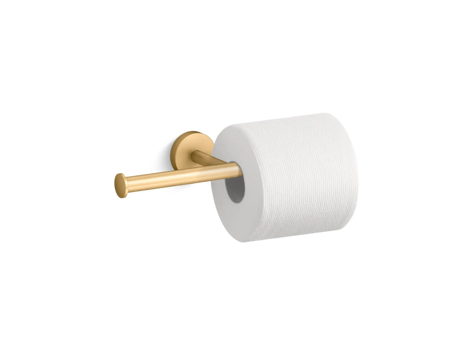 Elate 4" Toilet Paper Holder in Vibrant Brushed Moderne Brass