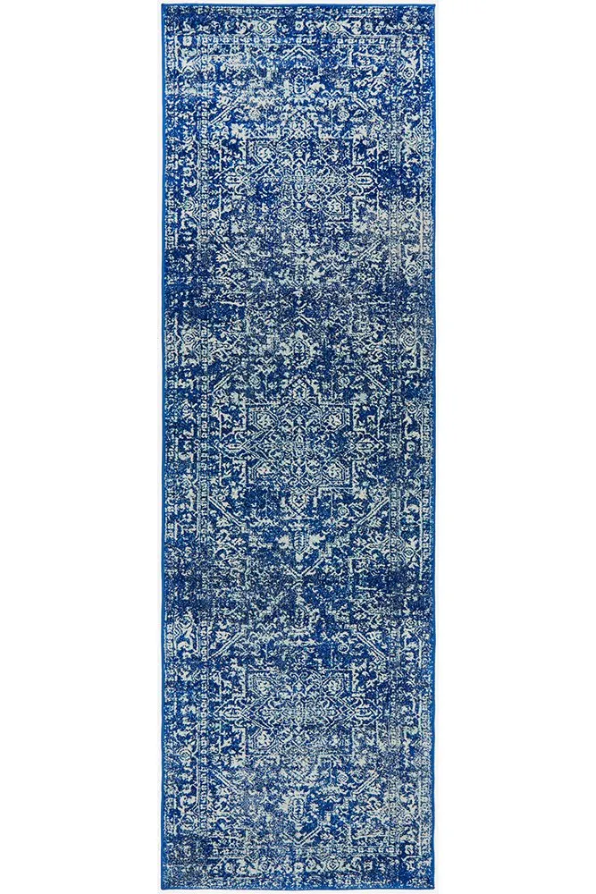 Evoke 253 Runner Rug (Navy) by Rug Culture