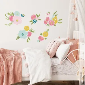 Exploded Floral Pink Wall Decals