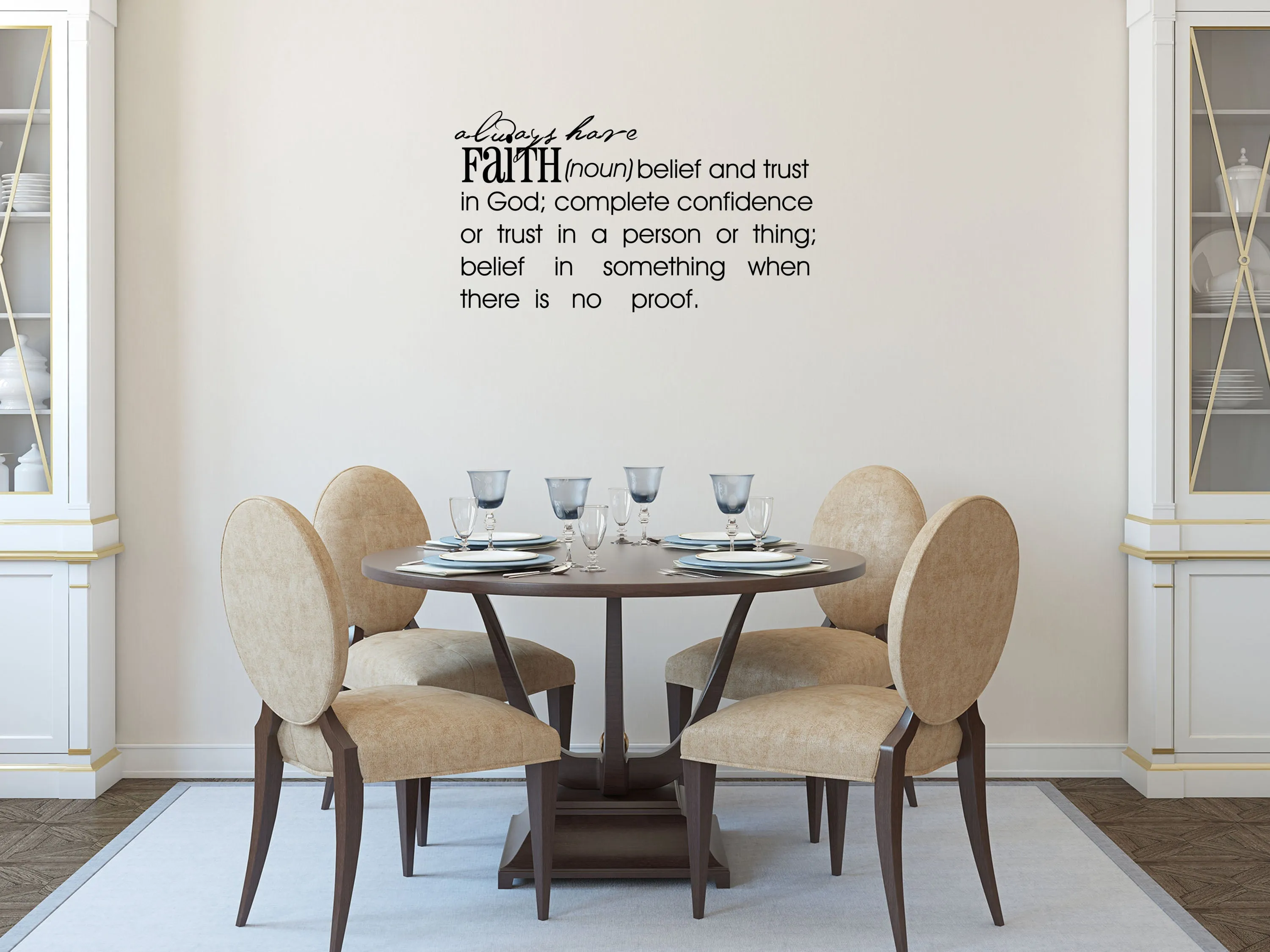 Faith Inspirational Removable Wall Decal