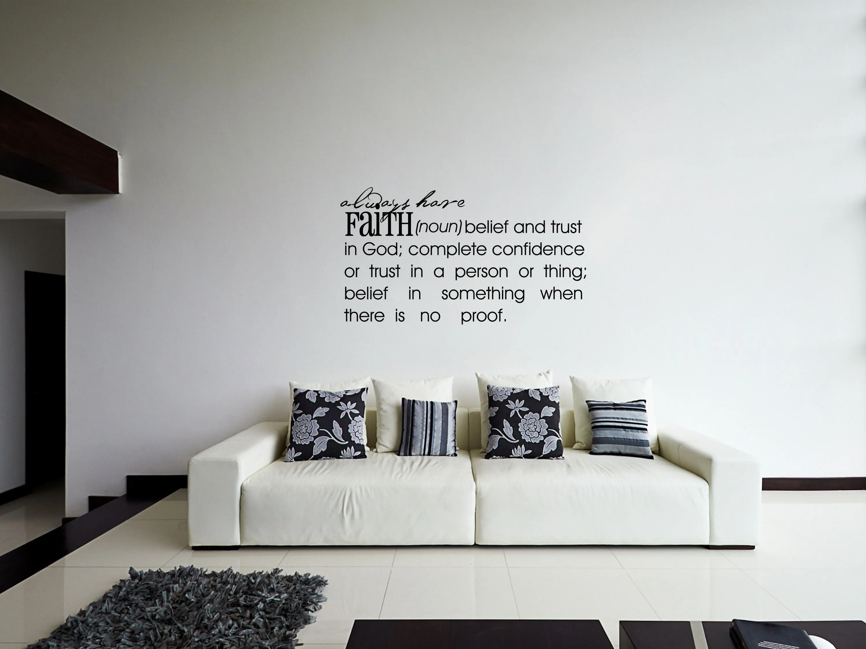 Faith Inspirational Removable Wall Decal