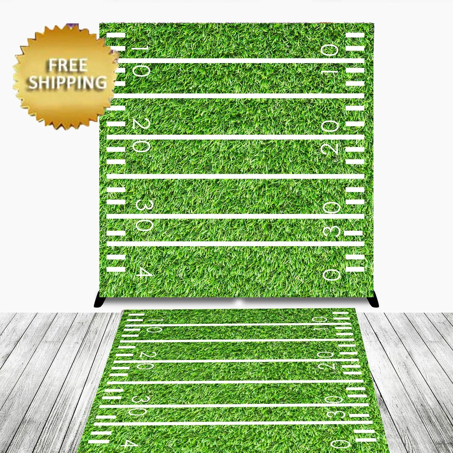 Floor Decal sticker, Removable sticker, Football field, Floor Sticker, Birthday backdrop, Birthday step and Repeat, Grass field