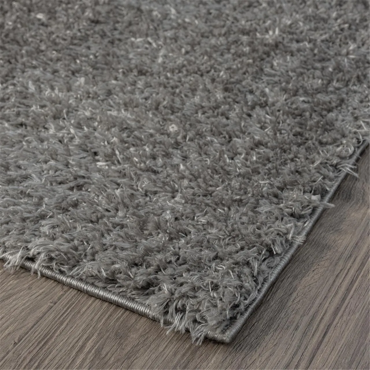 Fluffy and comfortable Ash Plain Shag Rug