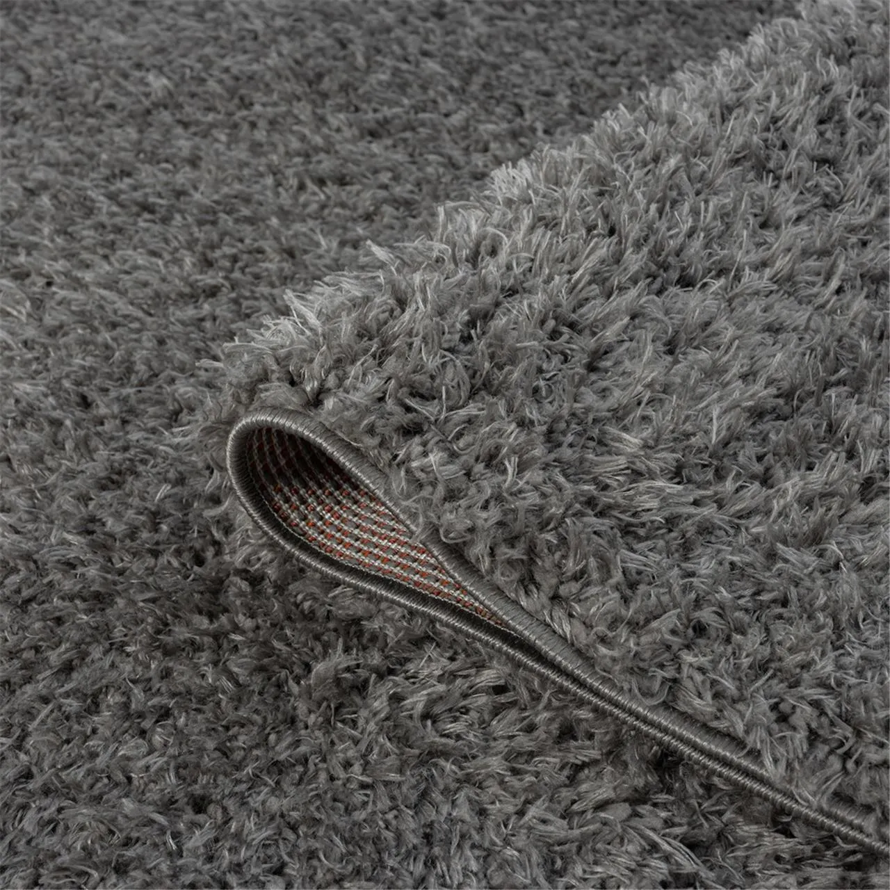 Fluffy and comfortable Ash Plain Shag Rug